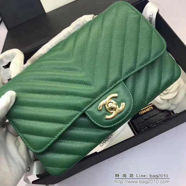 香奈兒CHANEL 升級版V線1116進口球紋皮單肩斜挎鏈條包 DSC1825